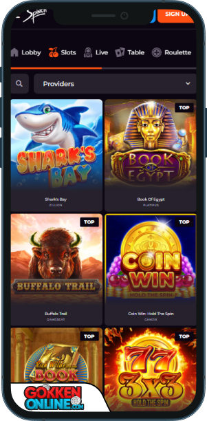 Spinch Casino Mobiele app