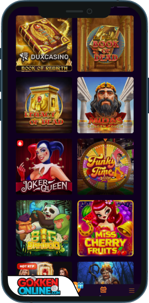 DuxCasino Casino Mobiele app