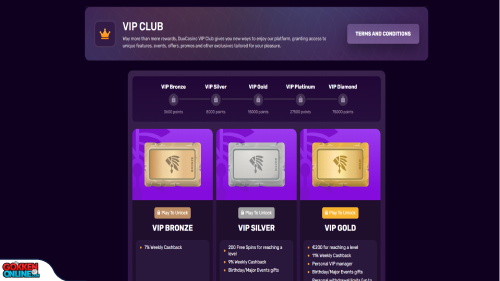 DuxCasino Casino vip programma