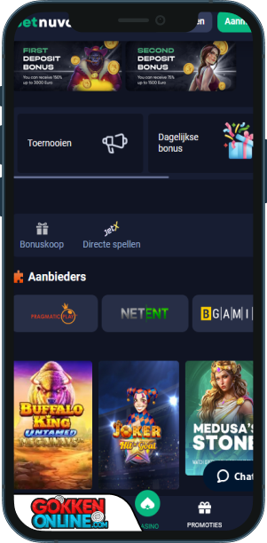 BetNuvo Casino Mobiele app