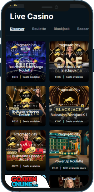 Bull Casino 24 Casino Mobiele app