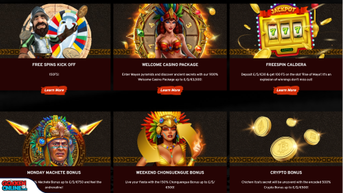 Mayan Reels Casino bonus