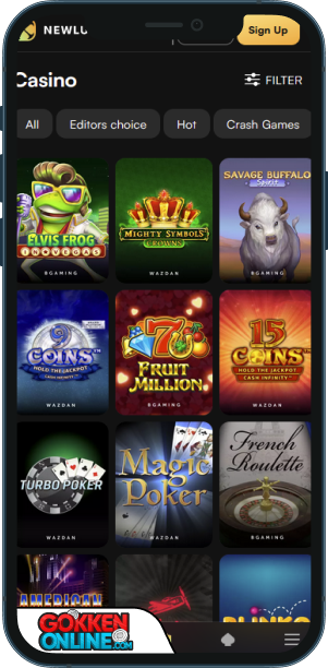 NewLucky Casino Mobiele app