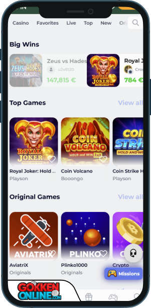 Nomaspin Casino Mobiele app