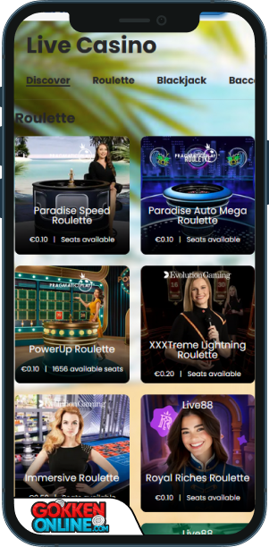 Paradise Play Casino Mobiele app