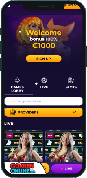 FgFox Casino Mobiele app