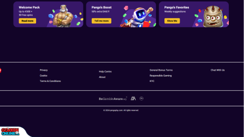 PangoPlay Casino bonus