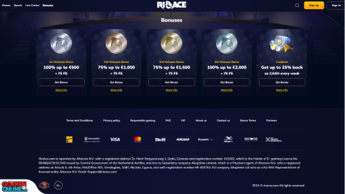 RioAce Casino bonus