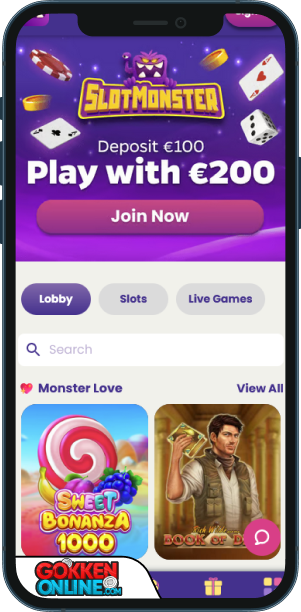 SlotMonster Casino Mobiele app