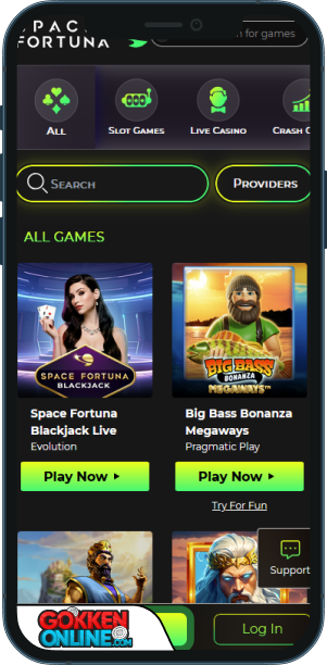 Space Fortuna Casino Mobiele app