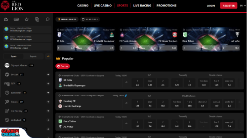 The Red Lion Casino sport