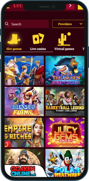 Luck of Spin Casino Mobiele app