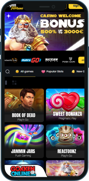 Royal Fortune Casino Mobiele app