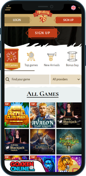 Avalon78 Casino Mobiele app