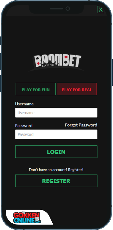 BoomBet Casino Inloggen