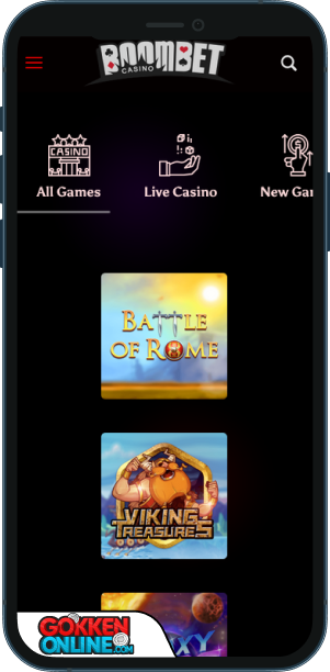 BoomBet Casino Mobiele app