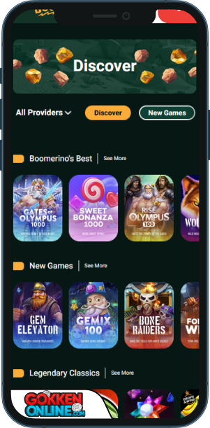 Boomerino Casino Mobiele app