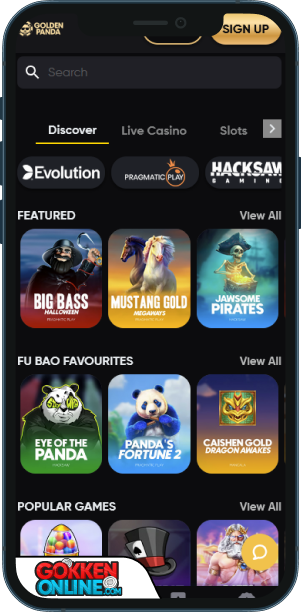 Golden Panda Casino Mobiele app