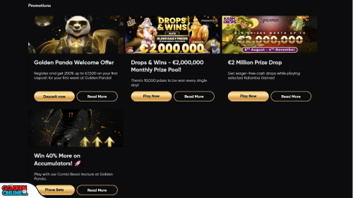 Golden Panda Casino bonus