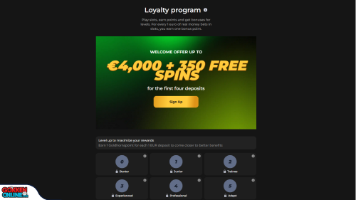 GoldHorns Casino vip programma