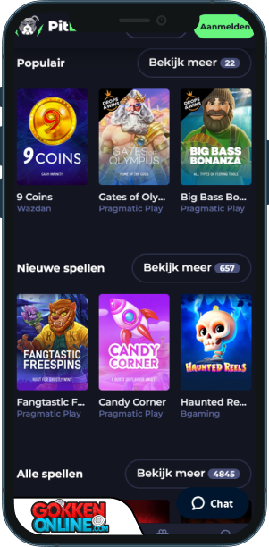 PitBet Casino Mobiele app