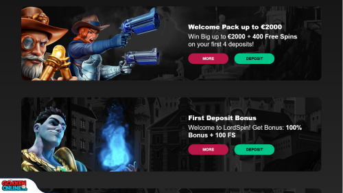 LordSpin Casino bonus