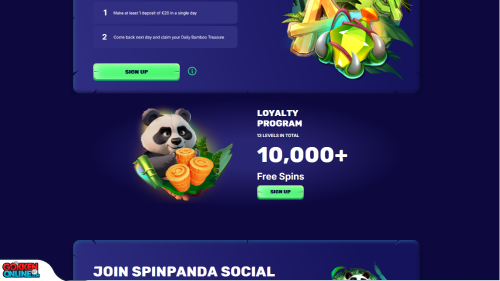 Spin Panda Casino vip programma