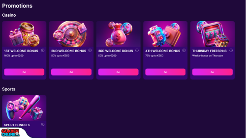 SlotRush Casino bonus